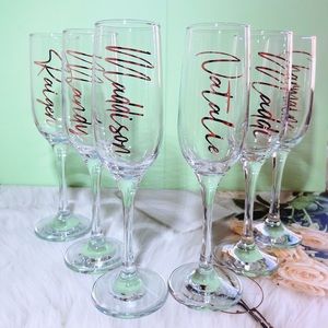 Personalised champagne Flute, gift